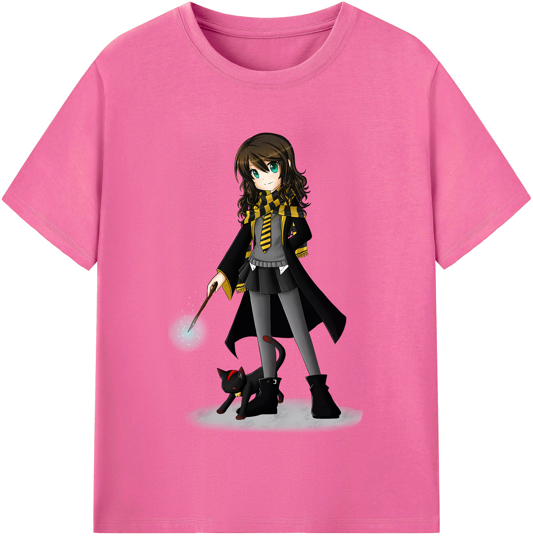 （画像用） Harry Potter ハリー・ポッターシリーズ レディースカジュアルプリントTシャツ（綿100％）